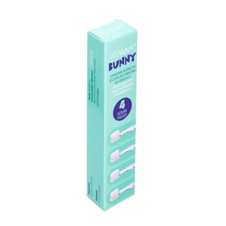 Vitammy Bunny, końcówki do szczoteczki sonicznej 0-3 lata, 4 szt.: ceny i cechy