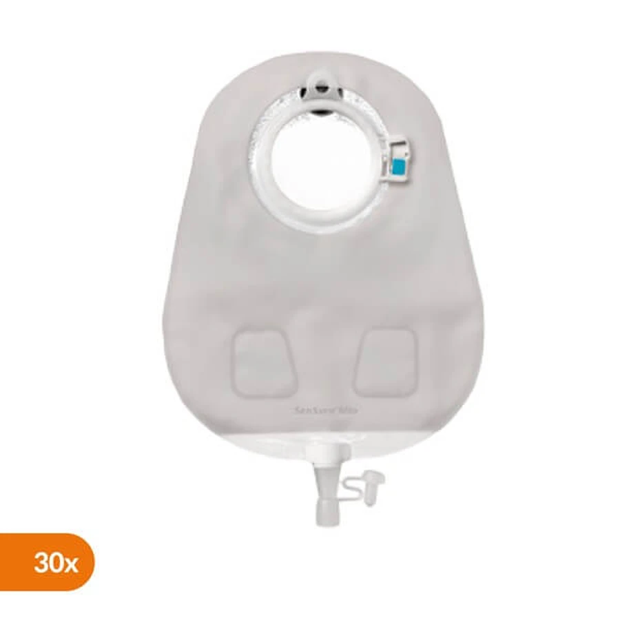 SenSura Mio Click Maxi, sacca per urostomia, trasparente, 40 mm, 30 pz.