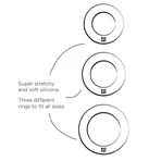Romp Remix Trio, erectie ringset, 3 stuks.