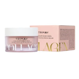 Trimay Collageen Bakuchiol Nachtcrème Gezicht & Hals, nachtcrème met collageen en bakuchiol, 50 ml