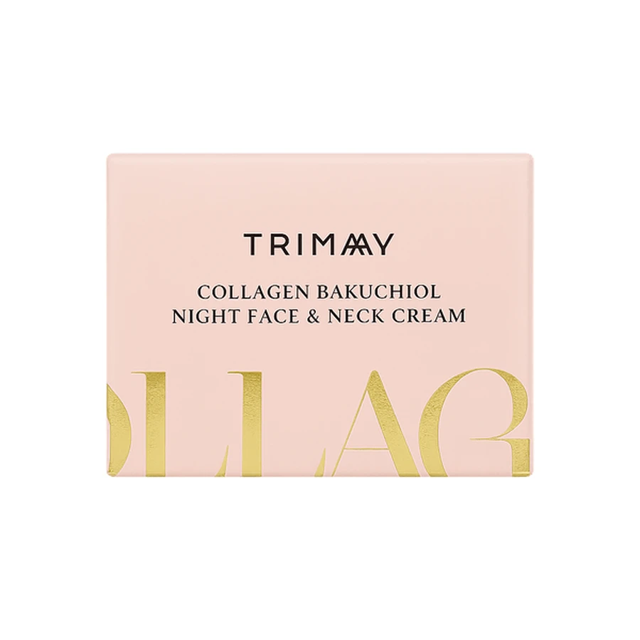 Trimay Collageen Bakuchiol Nachtcrème Gezicht & Hals, nachtcrème met collageen en bakuchiol, 50 ml