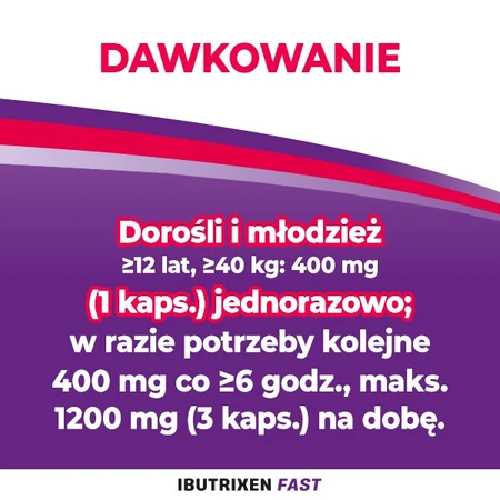 Ibutrixen Fast, 400 mg, capsules molles, 24 pcs.