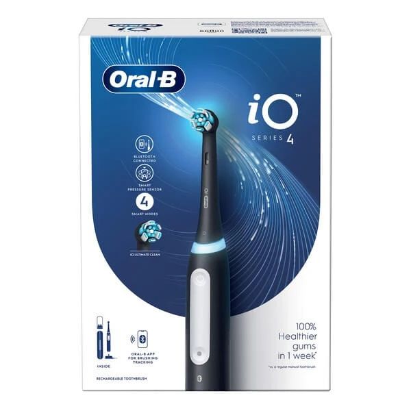 Oral-B, iO 4-serie, zwart, elektrische tandenborstel