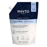 Phyto Softness, Shampoo mit Präbiotika für alle Haartypen, Nachfüllpackung, 750 ml