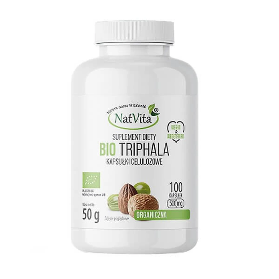 NatVita, Bio Triphala, capsules, 100 pcs.
