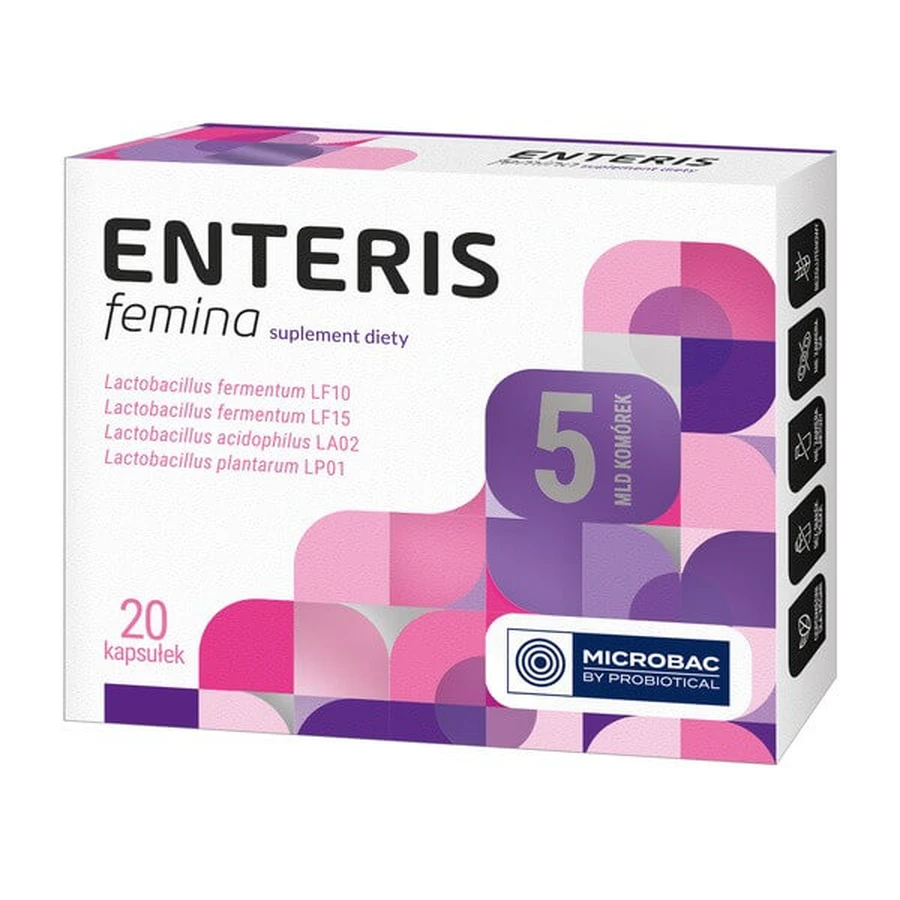 Enteris femina, capsules, 20 pcs.