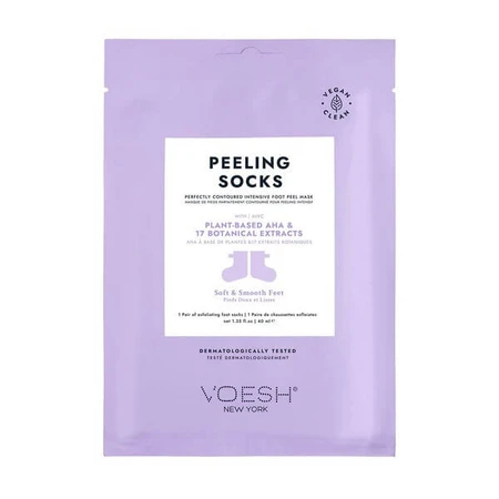 Voesh, calcetines exfoliantes para pies, 1 par