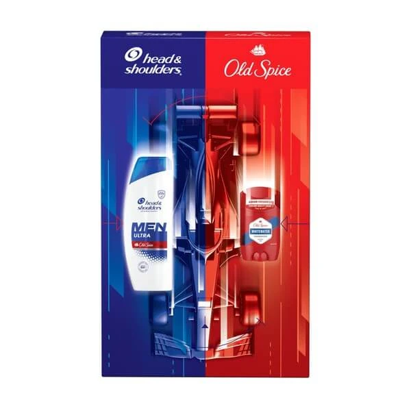 Old Spice Whitewater set, deodorant stick voor mannen 50 ml + Head &amp; Shoulders Men Ultra Old Spice, shampoo voor mannen, 330 ml