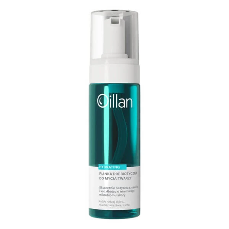 Oillan Hydrating, prebiotic facial cleansing foam for sensitive skin, 150 ml