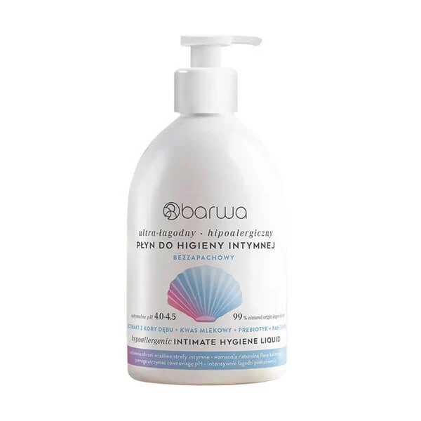 Barwa, hypoallergene intieme hygiëne vloeistof, ultra mild, 500 ml