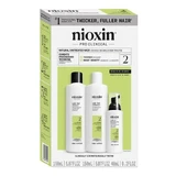 Nioxin System 2, set om natuurlijk haar met progressieve uitdunning te versterken, 150 ml shampoo + 150 ml conditioner + 40 ml serum