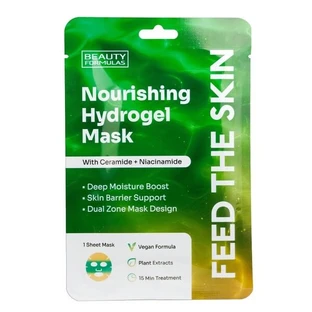 Beauty Formulas, hydrogel voedend masker met ceramiden en niacinamide, 1 st.
