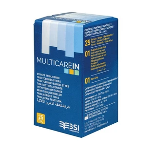 MultiCareIn, triglyceridenteststrips, 25 stuks.