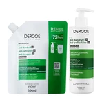 Set Vichy Dercos DS, antiroosshampoo, normaal en vet haar, 390 ml + navulverpakking, 390 ml