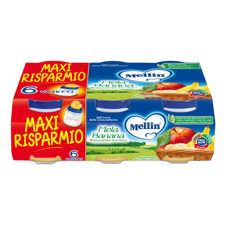 Mellin Homogenisierte Apfel-Banane 6x100g
