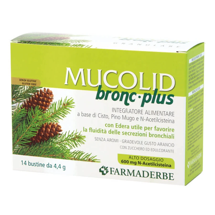 Mucolid Bronc Plus 600mg 14 Sachets