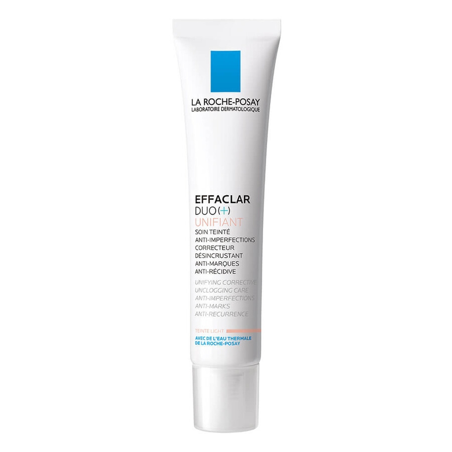 La Roche-Posay Effaclar Duo(+) Cremă corectoare uniformizatoare Nuanța Light, 40 ml