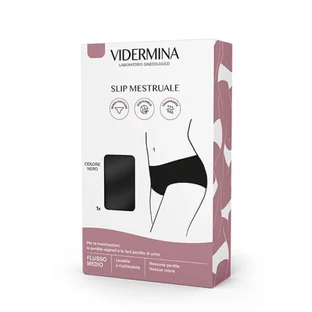 Vidermina - Reusable Black Menstrual Brief Size M