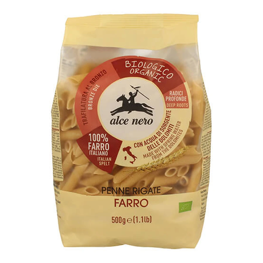PENNE 100% FĂINĂ DE SPELT ECOLOGICĂ