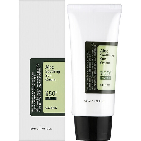 Crème à l'aloe vera avec SPF 50 PA+++, 50 ml, COSRX