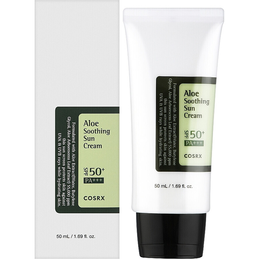 Crema con Aloe Vera e SPF 50 PA+++, 50 ml, COSRX