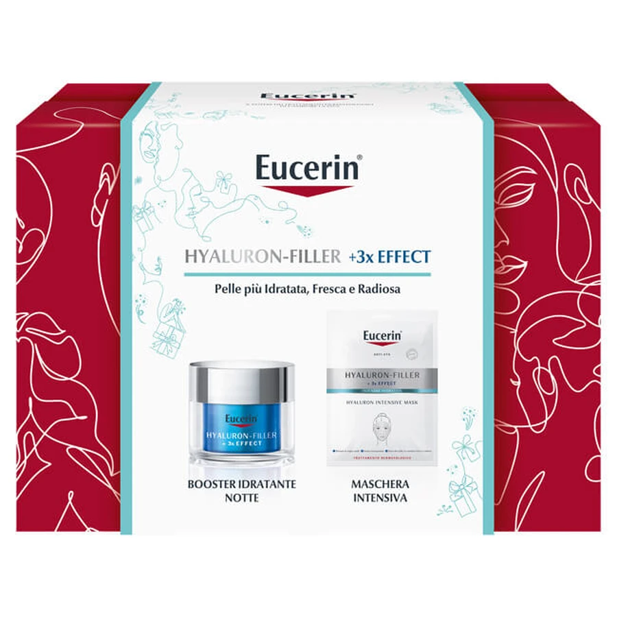 Eucerin Hyaluron Filler +3x Effect Booster Night Moisturizer 50ml + Intensiv-Maske