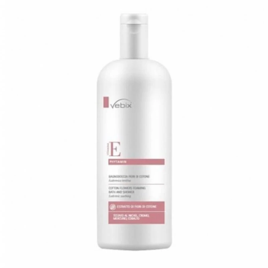 Vebix Phytamin E Baño de Ducha Flor de Algodón 1000ml