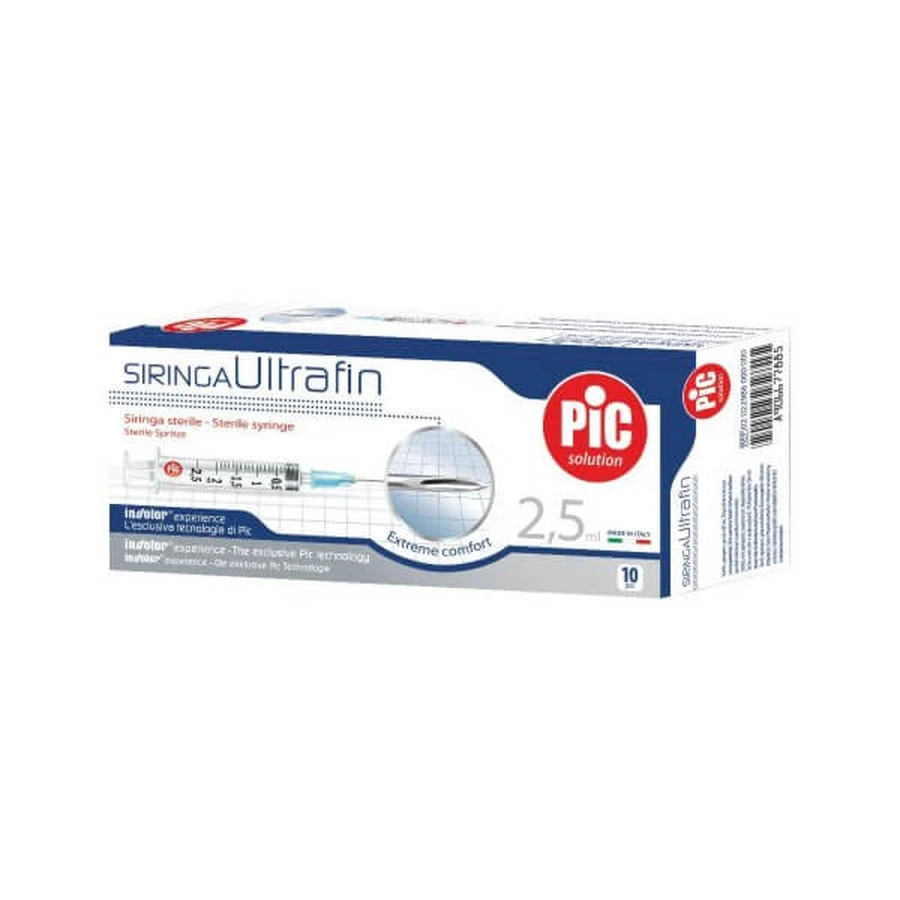 Ultrafin-Spritze 5ml g23 1/4 von 10 Stück