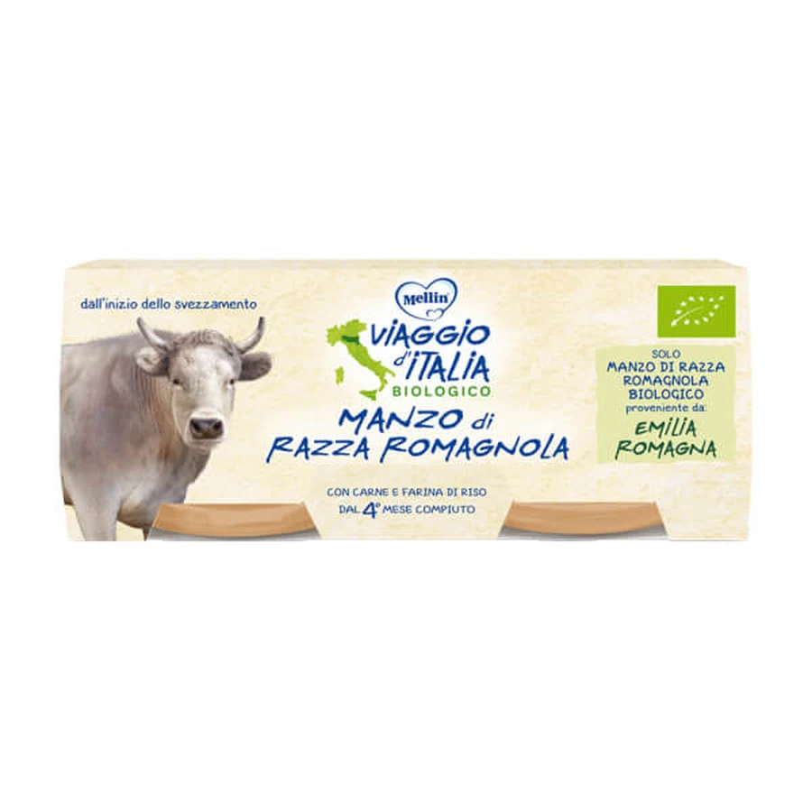 Homogénéisé Mellin Bio Beef 2x80g
