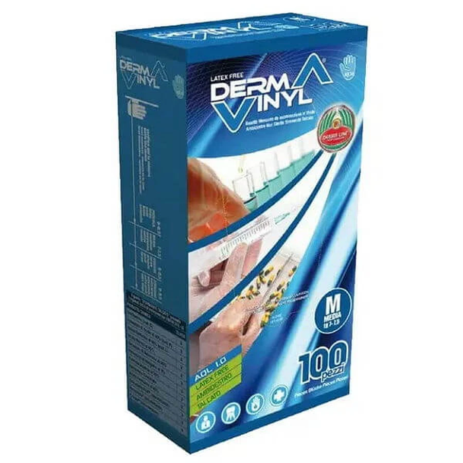 Dermavinyl Puderfrei Größe M 100 Handschuhe