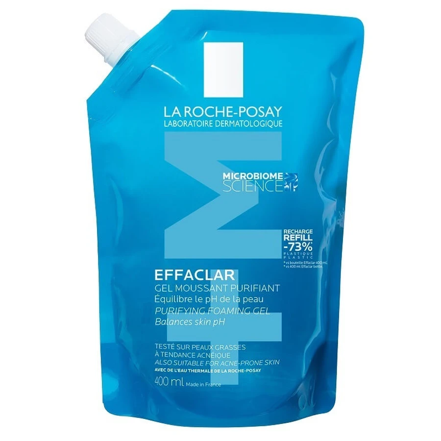 La Roche Posay Effaclar+M Gel Nettoyant Moussant Purifiant Recharge 400ml