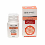 Hyaluronzuur en collageen microsferen crème, Filler Instant, 50g, Herbagen