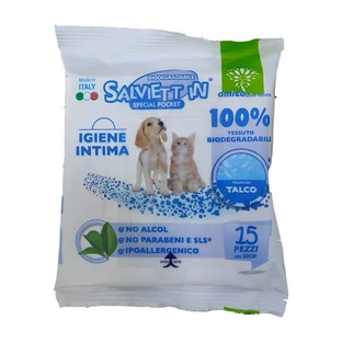 SPECIAL POCKET WIPES INTIMATE HYGIENE CF. (15 PCS.) TALCO