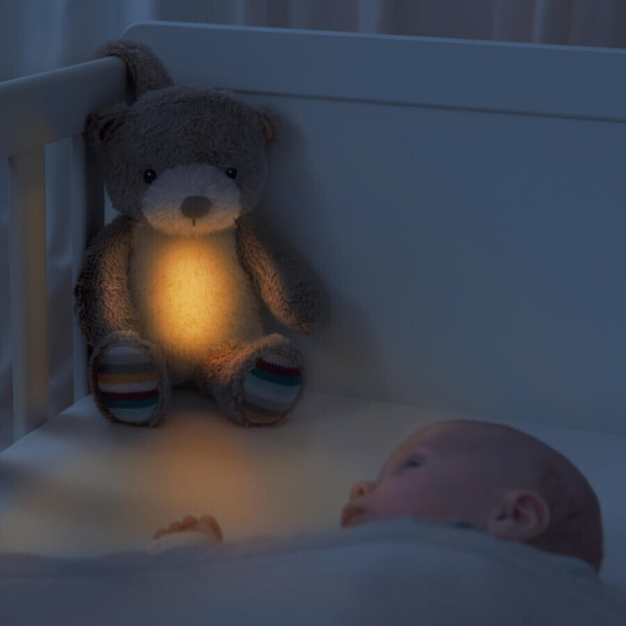 Ours en peluche Bruno - Plus avec mécanisme pour calmer et détendre bébé