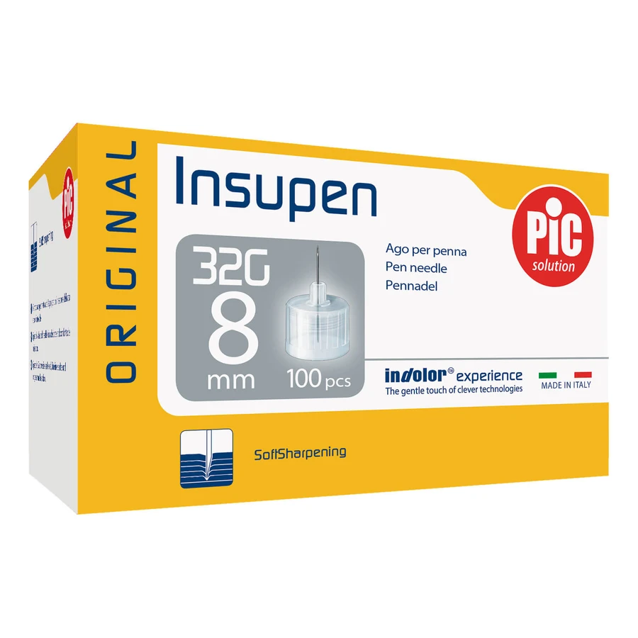 INSUPEN OR 32g 8mm 100 aiguilles
