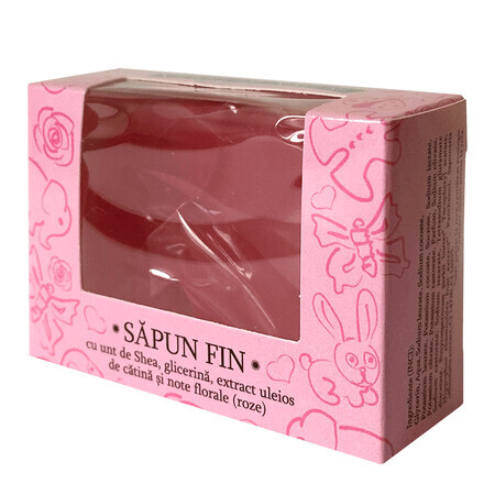 Fine soap with glycerine and rose fragrance 50 g, Verre de Nature