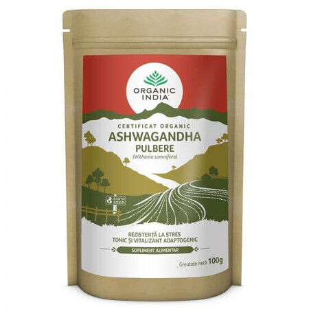 Ashwagandha Pulver, 100 g, Bio Indien