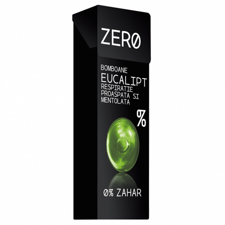 Bomboane Zero Eucalipt, 32 g, Elgeka