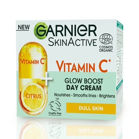 Crema de zi iluminatoare imbogatita cu vitamina C Skin Active, 50 ml, Garnier