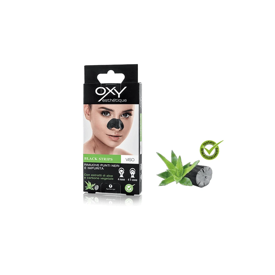 Bandaże Oxy Esthétique 8 w czarne paski na twarz: ceny i cechy