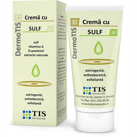 DermoTis zwavelcrème, 50 ml, Tis Farmaceutic