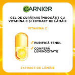 Gel limpiador enriquecido con vitamina C y extracto de limón Skin Naturals, 200 ml, Garnier