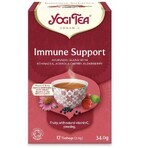 Organic Immune Support Tea + Organic Echinacea Theepakket, 17 builtjes + 17 builtjes, Yogi Tea