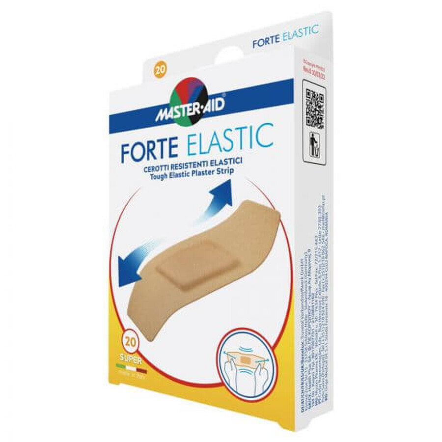 Cerotti resistenti in tela Forte Elastic 86x39 mm Master-Aid, 20 pezzi, Pietrasanta Pharma