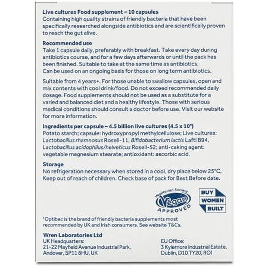 Probiotic, 10 capsules, Optibac