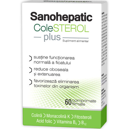 Sanohepatic COLESTEROL Plus, 60 filmomhulde tabletten, Zdrovit