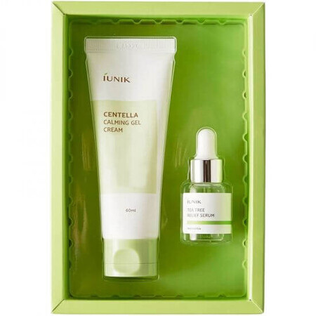 Set crème visage, 60 ml + sérum visage 15 ml Skincare Centella Edition, Iunik