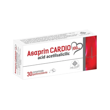 Asaprin Cardio, 100 mg, 30 magensaftresistente Tabletten, Helcor