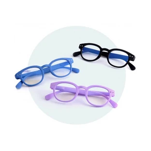 Kinder-Computerbrille Contacta Blue Block Junior Hellblau +0,00