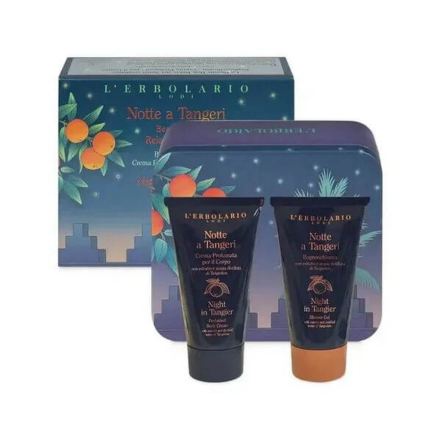 L'Erbolario Beauty Box Nacht In Tanger Bubbelbad 75ml + Bodycrème 75ml